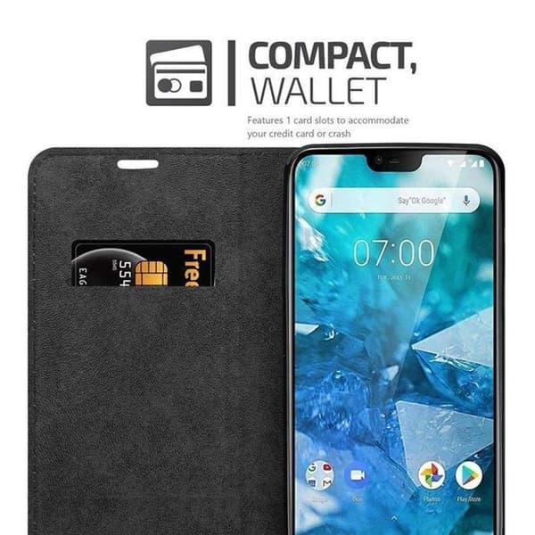 Fodral för Nokia 7.1 Skal i KAFFEBRUN brun