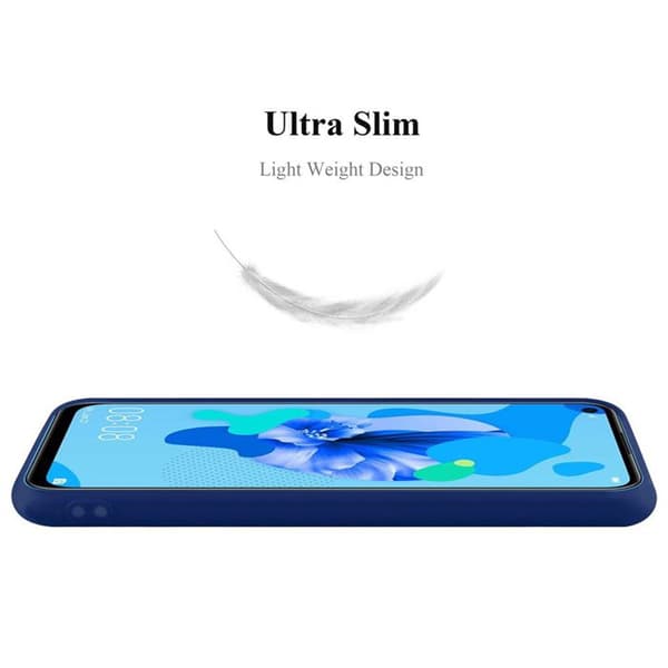 Skyddsfodral för Huawei NOVA 5i / P20 LITE 2019 MÖRKBLEU Stötskydd Silikon Blå