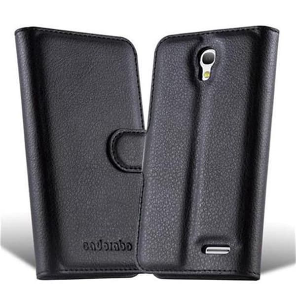 Fodral för Alcatel OneTouch POP S3 i JET BLACK Svart
