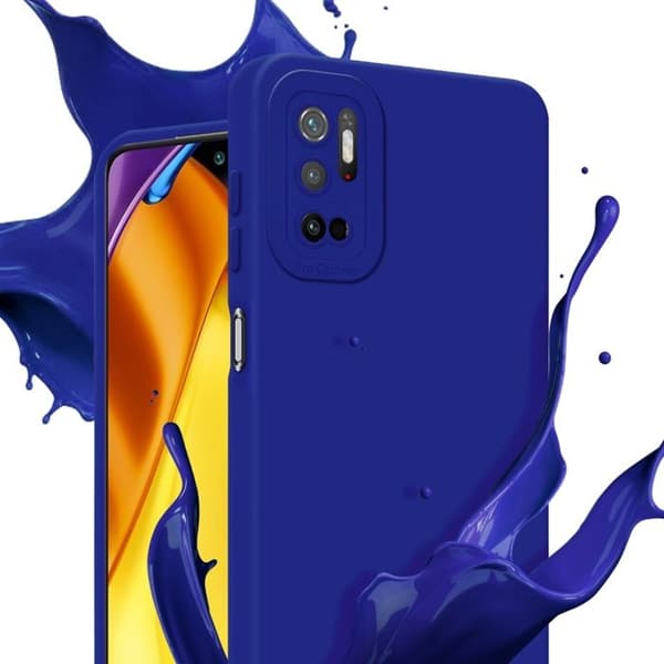 Skyddsfodral för Xiaomi RedMi NOTE 10 5G / POCO M3 PRO 5G i FLUID BLÅ Stötsäker Skyddsfodral Blå