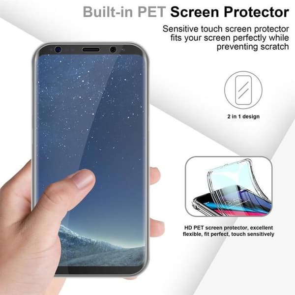 Transparent skydd för Samsung Galaxy S8 Vit