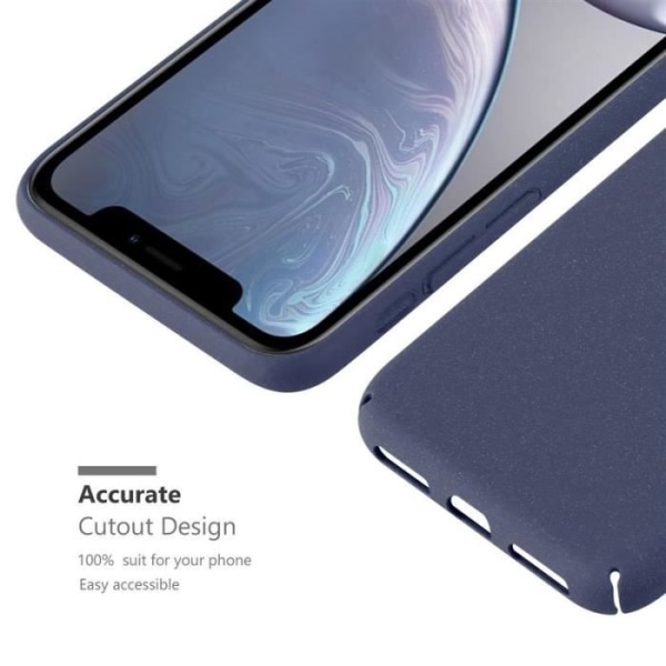 Cadorabo Fodral till Apple iPhone XR - i FROSTY BLUE - Slag- och reptåligt hårdplastfodral