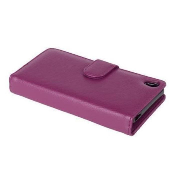 Sony Xperia Z5 Fodral i BURGUNDY från Cadorabo Full Skyddsfodral med Flip Flip och 3 praktiska kortplatser i