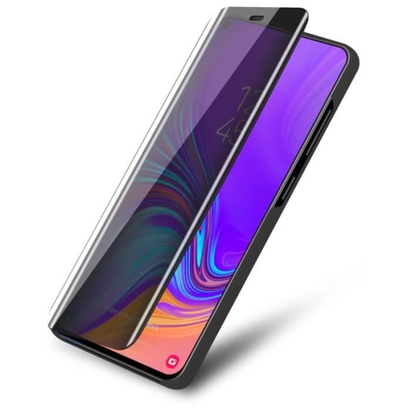 Coque - CADORABO - Samsung Galaxy A8s - Tourmaline Noir - Clear View - Skydd 360° Svart turmalin