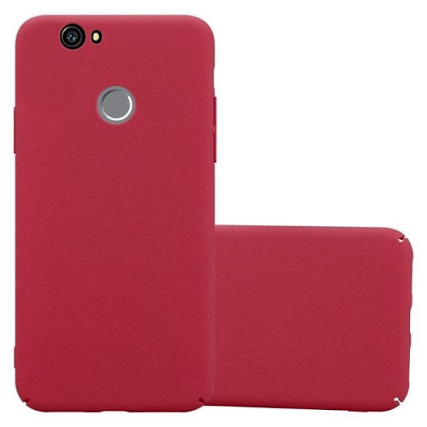 Coque - CADORABO - Huawei Nova - Hårdförsvar - Matt Design - Röd Färg Röd