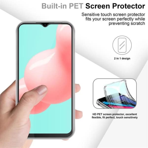 Transparent skydd för Samsung Galaxy A32 5G, helskydd Vit