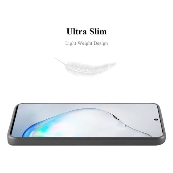 Coque - CADORABO - Samsung Galaxy NOTE 10 PLUS - Skydd i silikon TPU - Tunn design - Färg Grå Grå