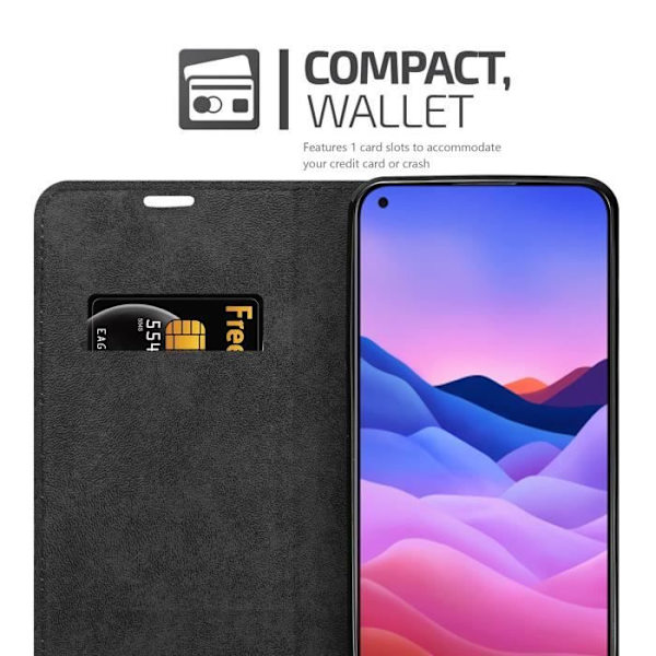 Telefonetu - CADORABO - ZTE Blade V2020 - Kaffebrun - Magnetstängning - Mjukt fodral kaffe brunt