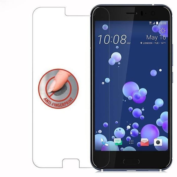 Cadorabo – Skärmskydd i härdat glas för > HTC OCEAN - U11 < Skärmskydd i härdat glas skyddsglas Transparent