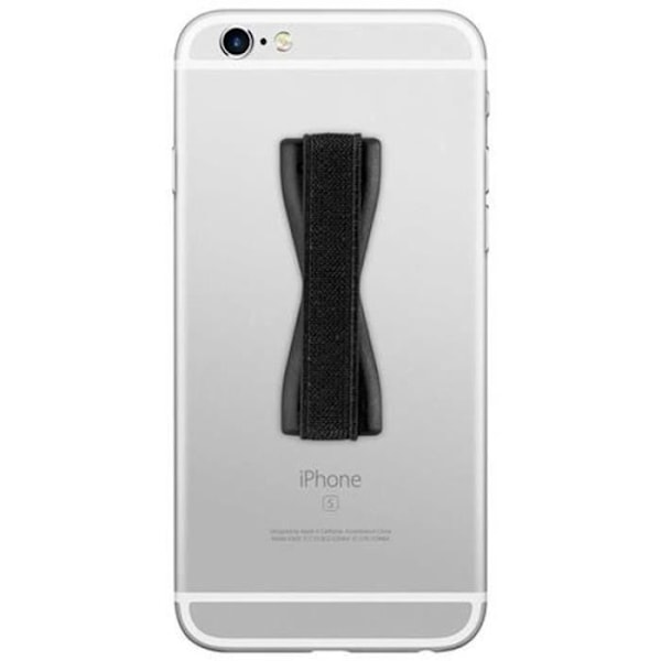Cadorabo- Sling Grip fingerhållare för smartphones/surfplattor/Ipod/eReader handledsstöd, ring, rem i SVART färg SVART