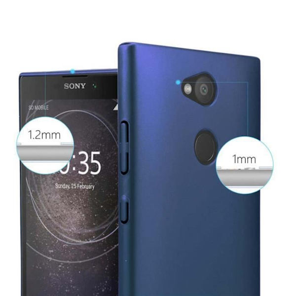 Coque - CADORABO - Sony Xperia L2 - Metallskydd - Elegant design - Blå färg METALLISK BLÅ