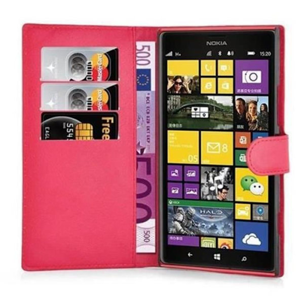 Nokia Lumia 1520 i KÖRSBÄRSRÖD från Cadorabo Helt skyddsfodral med flipskydd och praktiskt horisontellt stativ i