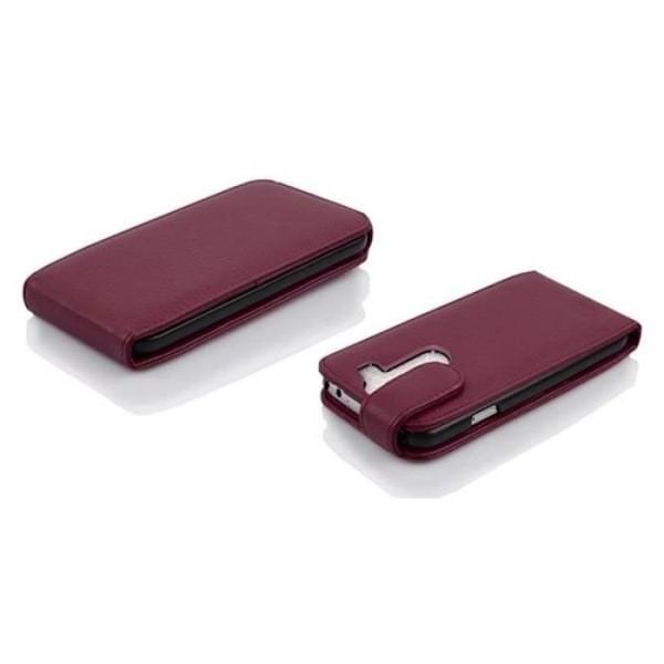 Cadorabo Fodral LG G2 MINI DESIGN FLIP Style Fodral Fodral Fodral konstläder Struktur ORCHID LILA