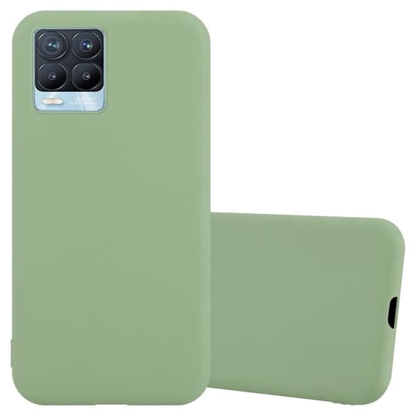 Skyddsfodral för Realme 8 4G / 8 PRO CANDY GRÖN PASTELL Stötskydd Silikon Grön