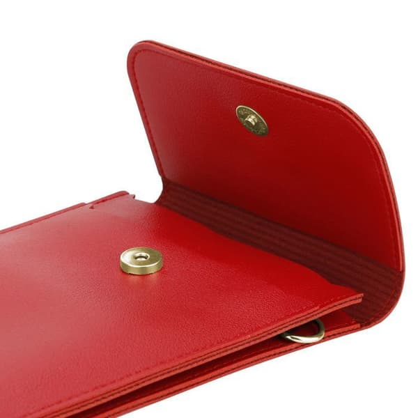 Axelväska för iPhone 6 PLUS / 6S PLUS / 7 PLUS / 7S PLUS / 8 PLUS i RÖD fodral Röd