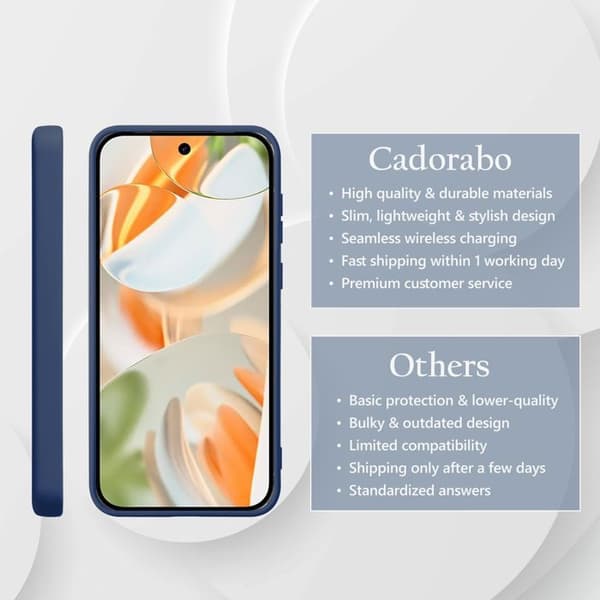 Skal för Google Pixel 9 PRO Stötabsorberande i LIQUID BLUE Blå