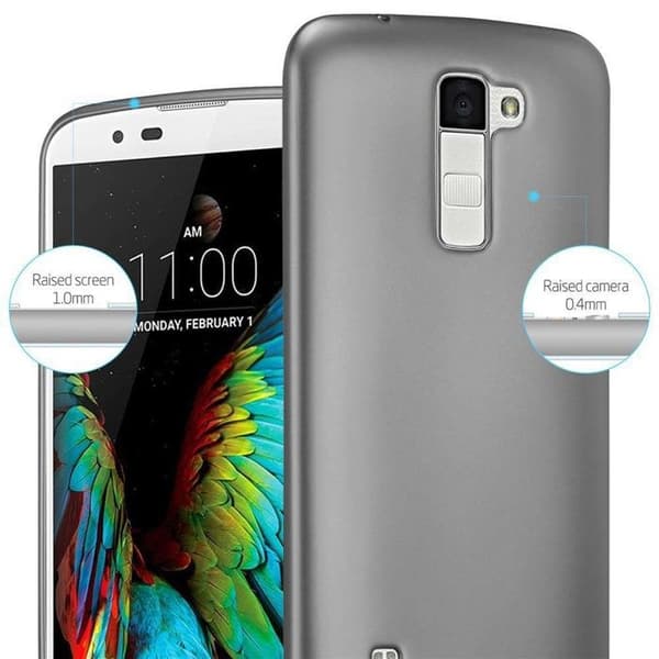 Skyddsfodral för LG K10 2016 Skyddsfodral i METALLISKT GRÅ Matt Design Grå