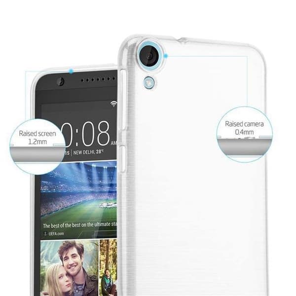 Skyddsfodral för HTC Desire 820 SILVER Stötskydd Grå