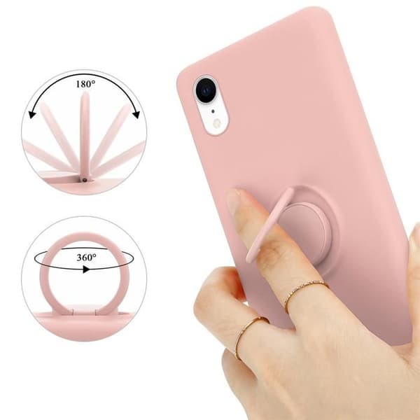 iPhone XR-fodral i LIQUID PINK Stötskydd Ros
