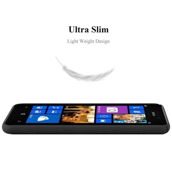 Coque - CADORABO - Nokia Lumia 925 - 360° skydd - Tun design och lätt - TPU/silikon Svart