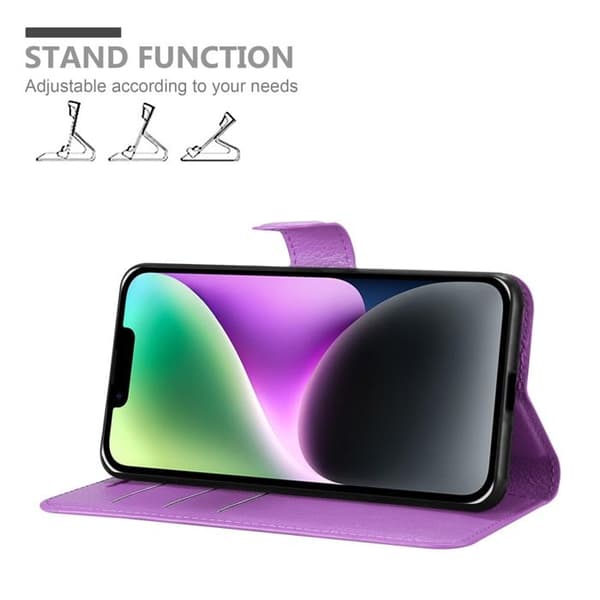 Etui för iPhone 14 PLUS i ORKIDÉER VIOLETT Violett