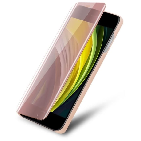 Fodral för Apple iPhone 7 / 7S / 8 / SE 2020 i KUNZIT ROSE Clear View Cadorabo Cover 360 graders spegelskydd