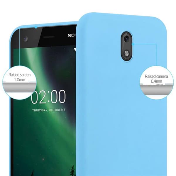 Skyddsfodral för Nokia 2 2017 CANDY BLÅ Stötsäker Silikon Blå