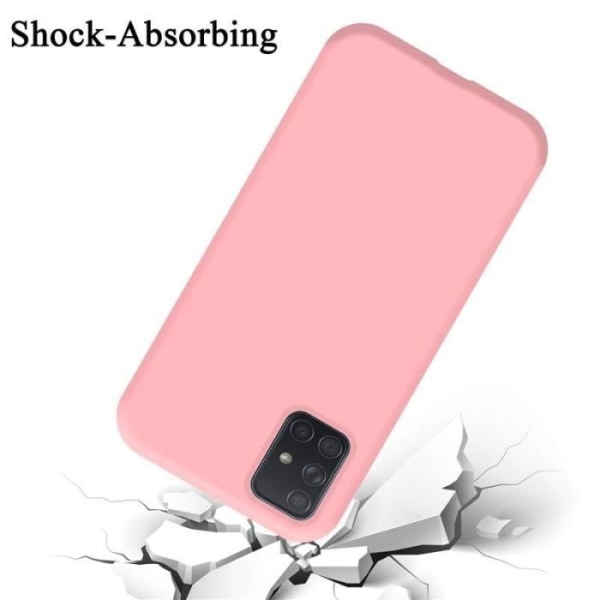 Cadorabo fodral till Samsung Galaxy A51 - i rosa - Flexibel TPU silikon