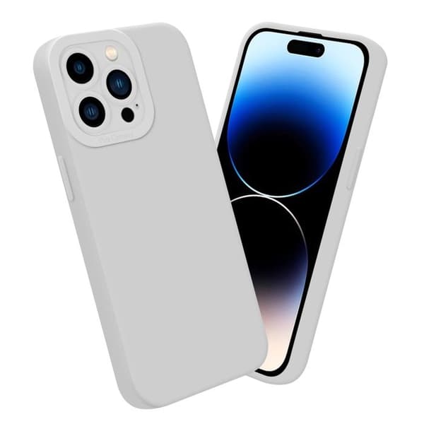 Skyddsfodral för iPhone 14 PRO MAX Fluid Vit Fodral Etui Case Cover