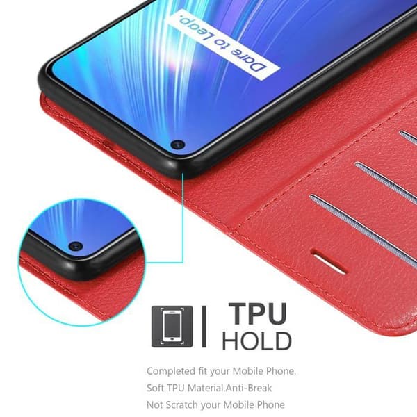 Fodral för Realme 6 4G / 6s i KIRSCHRÖD Röd