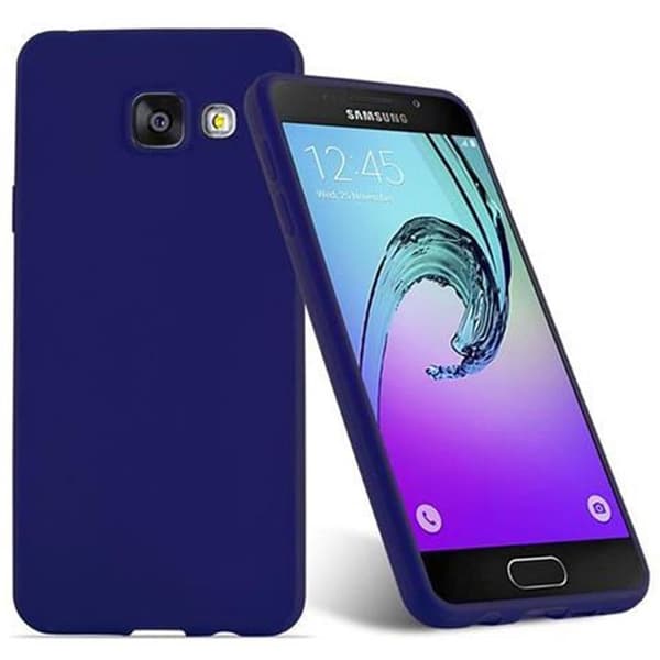 Skyddsfodral för Samsung Galaxy A3 2016 CANDY MÖRKBLOMMA Stötsäker Silikon Blå