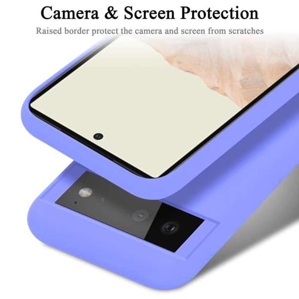 Skal för Google PIXEL 6 Stötabsorberande i LIQUID LIGHT PURPLE Violett