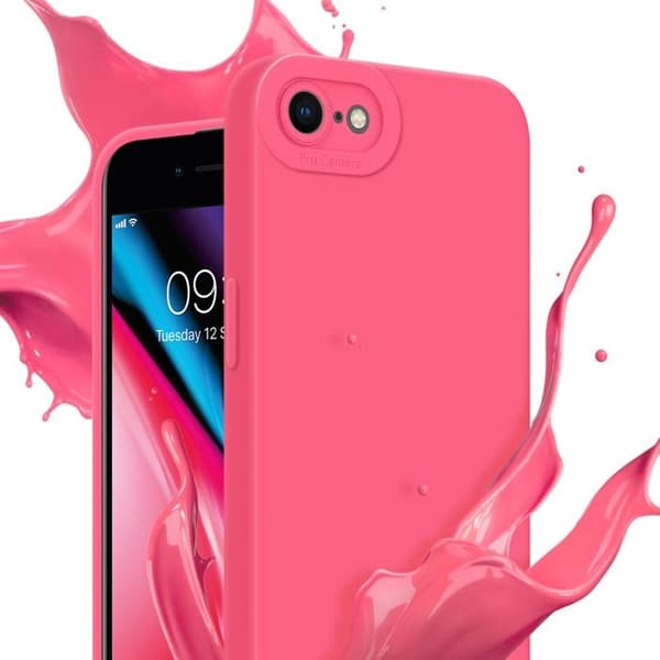 Skyddsfodral för iPhone 7 / 7S / 8 / SE 2020 i FLUID RÖD Stötsäker Röd