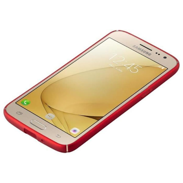 Cadorabo Fodral till Samsung Galaxy J2 2016 i METALLISK RÖTT