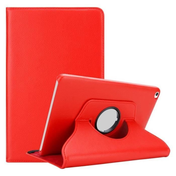 Tablet fodral - Cadorabo - Huawei MediaPad T1 10 - Röd - Syntetiskt läder - Inbyggd ställning Röd