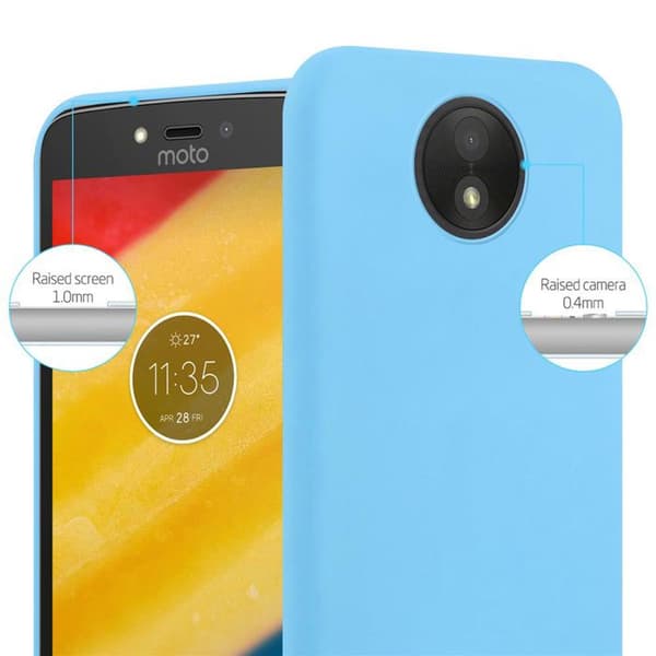 Skyddsskal för Motorola MOTO C PLUS Candy Blå Stötsäker Silikon Blå