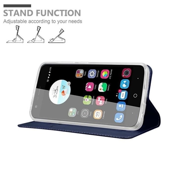 Cadorabo Fodral till ZTE Blade V8 MINI i KLASSIG MÖRKBLÅT