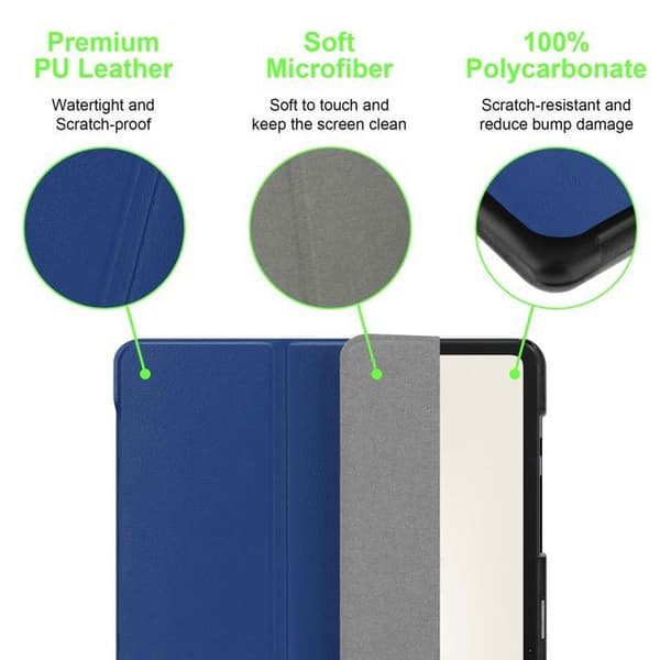 Fodral för Honor Pad 9 Pro Etui i MÖRKBLAU JERSEY Skydd Hölje Stötsäker Blå