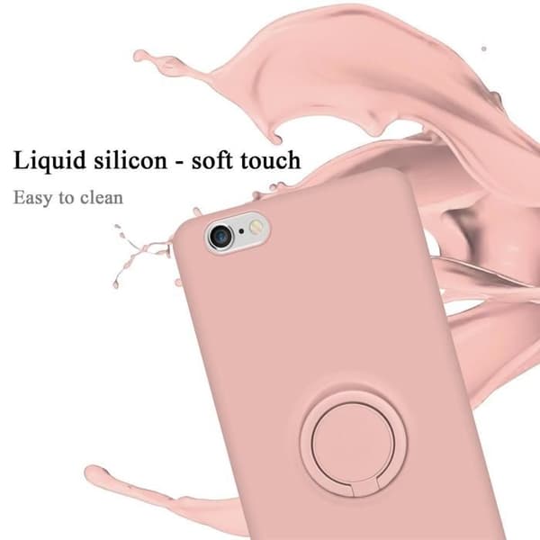 Skal för iPhone 6 PLUS / 6S PLUS i LIQUID PINK Stötabsorberande skydd Ros