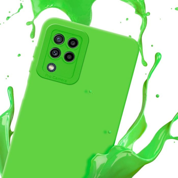 Fodral för Samsung Galaxy M22 / M32 4G i FLUID GREEN Fodral i flexibelt TPU silikonskydd Grön
