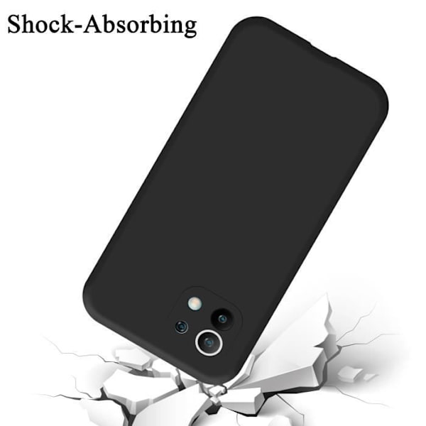 Coque - CADORABO - Xiaomi Mi 11 5G - Silikong TPU - Stötskydd - Tunn och lätt design Svart