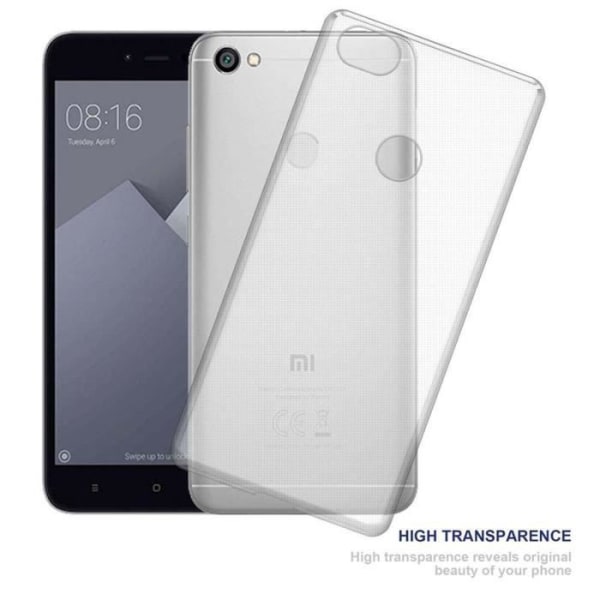 Fodral till Xiaomi RedMi NOTE 5A i TRANSPARENT ROSA Cadorabo Cover Protection Silikon TPU-fodral