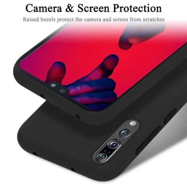 Cadorabo skal för Huawei P20 Pro/P20 Plus - i svart - Flexibelt TPU-silikon Svart