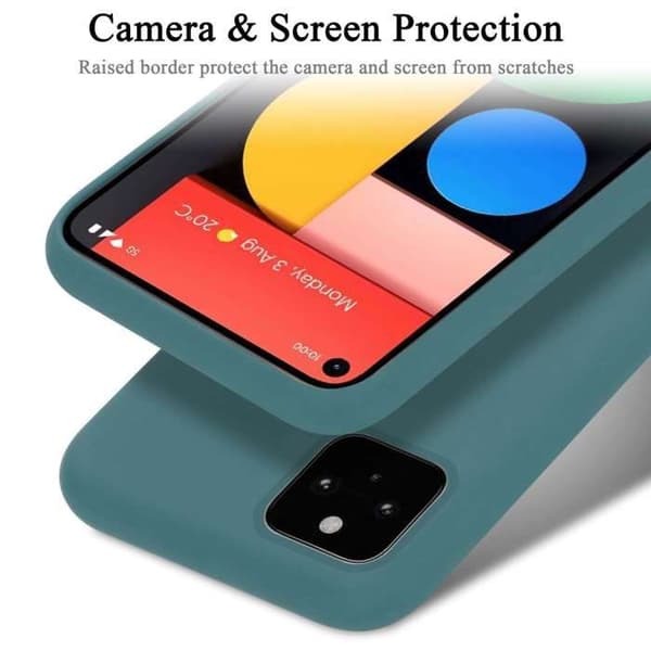 Skyddande skal för Google PIXEL 5 Stötskydd i LIQUID GREEN Grön