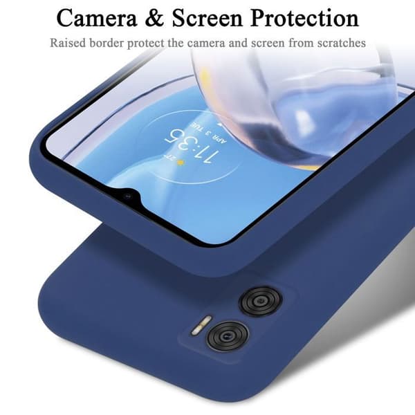 Skyddsskal för Motorola MOTO E22 / E22i Stötskydd i LIQUID BLUE Blå