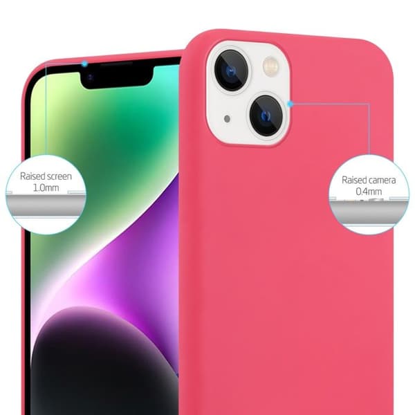 iPhone 14 Fodral CANDY RÖD Stötabsorberande Silikon Röd