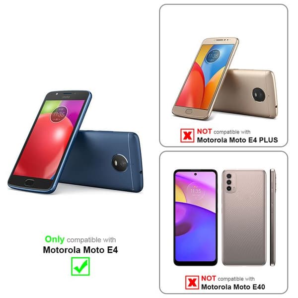 Flipfodral för Motorola MOTO E4 i CLASSY GULD ROSÉ Plånbok Stötsäker Ros