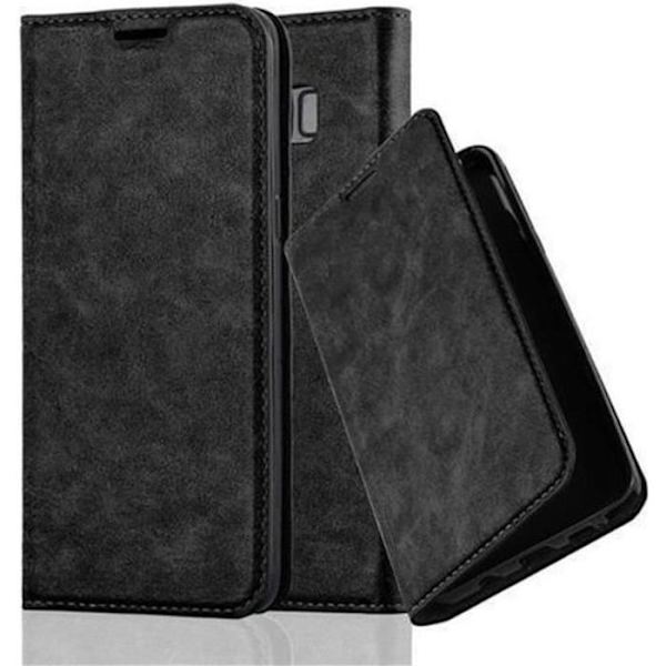 Samsung Galaxy S8 PLUS-fodral i NIGHT BLACK från Cadorabo (INVISIBLE MAGNETIC CLOSURE Design) Helt skyddsfodral med
