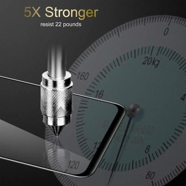 Skärmskydd - CADORABO - Vivo X21S - Härdat glas - Transparent - Reptålig TRANSPARENT, SVART
