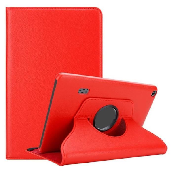 Cadorabo Fodral till Huawei MediaPad T3 7 (7.0" Zoll) i Röd - UTAN automatisk väckning